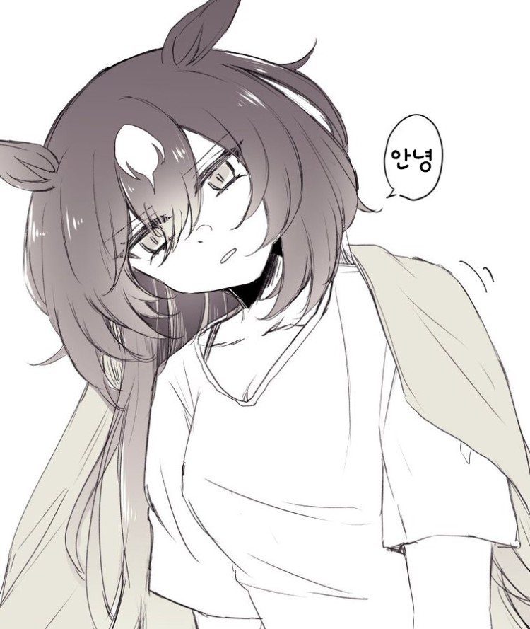 [ゆぐれ] 자다가 막 일어난 시리짱.