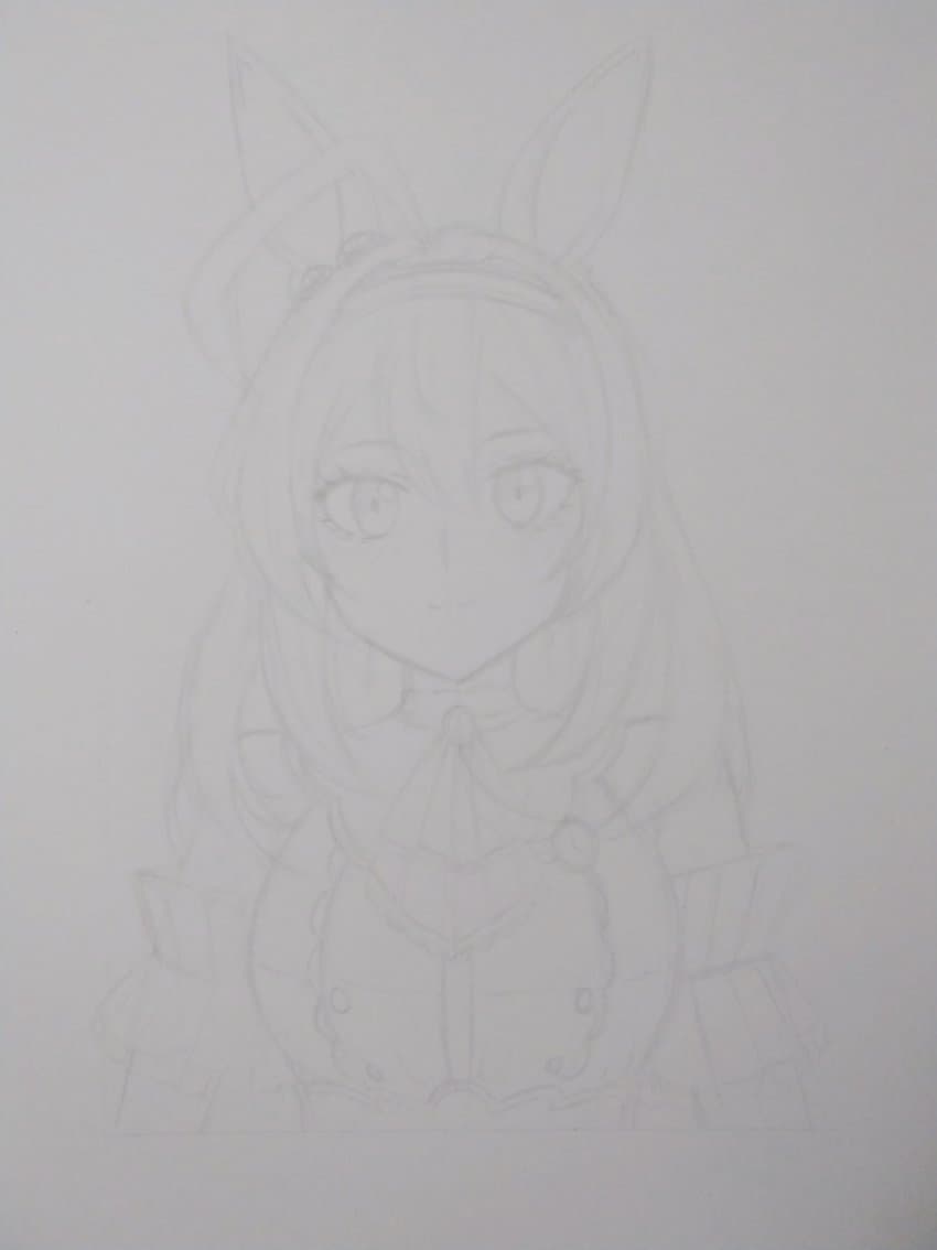 미호노 브루봉 손그림 (+그림과정)