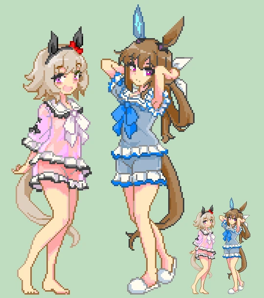 [青117色]도트로 그린 시스루 카렌아야
