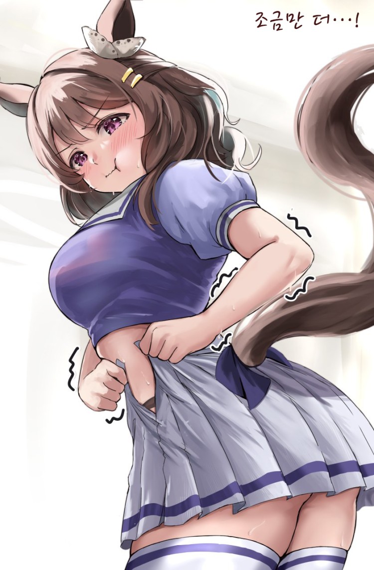 [えすじぃ] 학창시절 교복을 발견한 라이트 헬로.