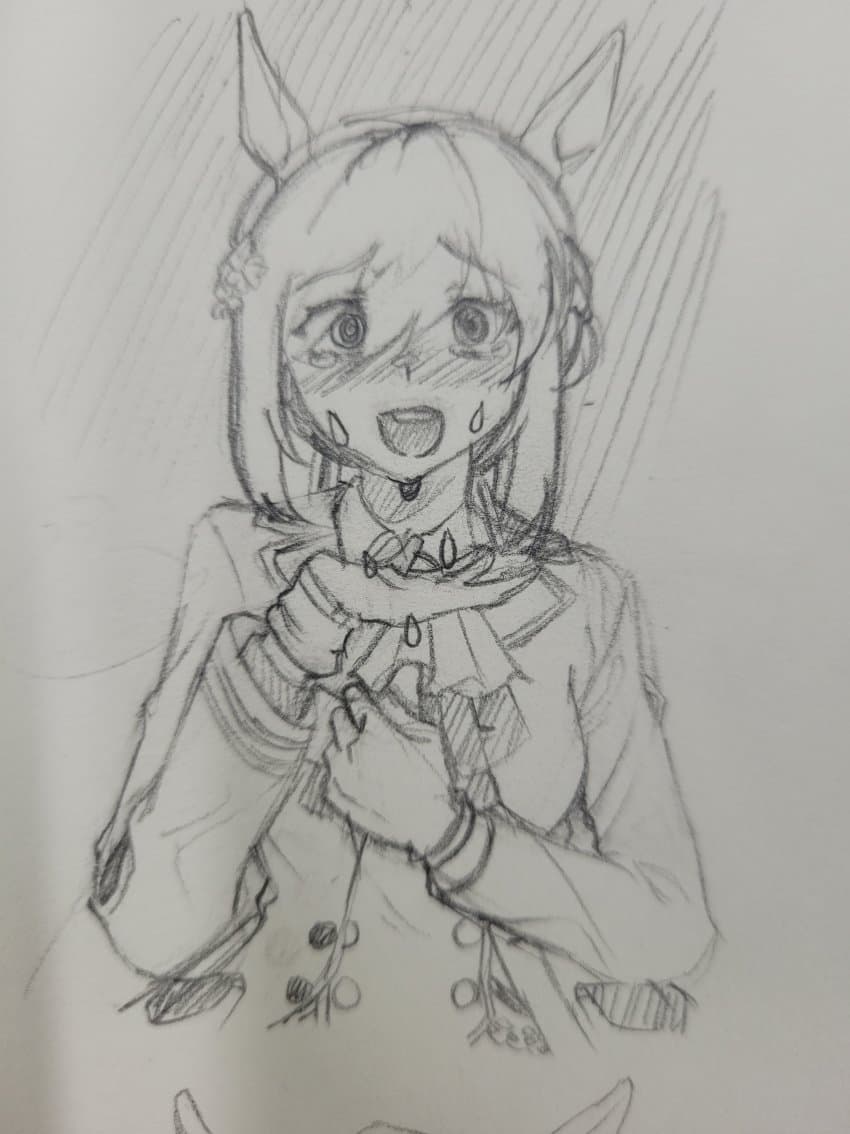 파인이랑 타키온 손그림