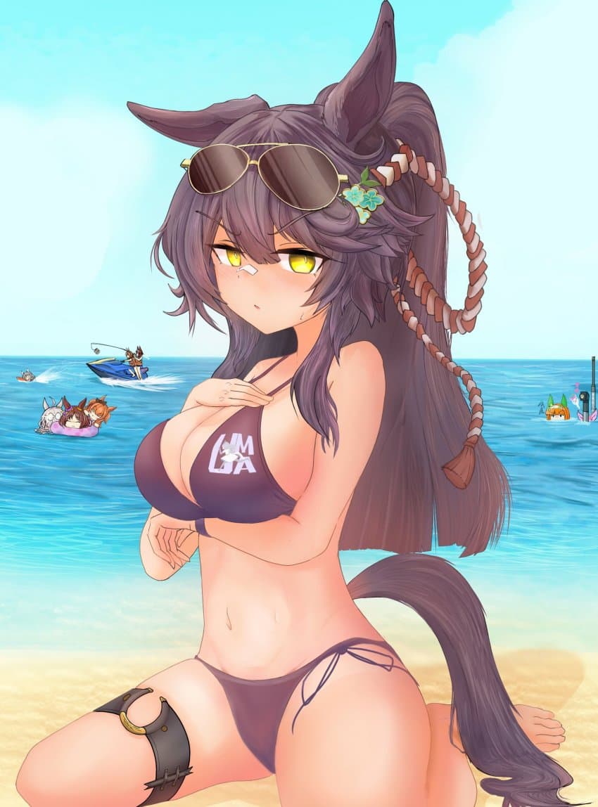 [かけてるよりのかけてないメガネ] 비키니가 부끄러운 나리브
