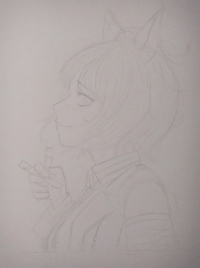 아그네스 타키온 손그림 (+그림과정)