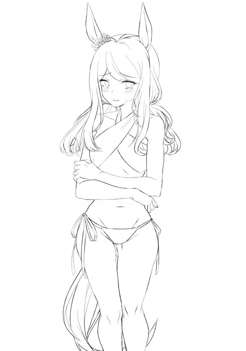 존나 늦은 비키니 맥퀸 그리는 중