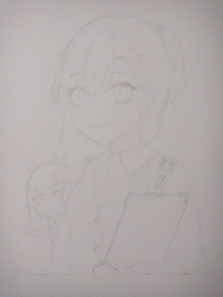 키류인 아오이 손그림 (+그림과정)