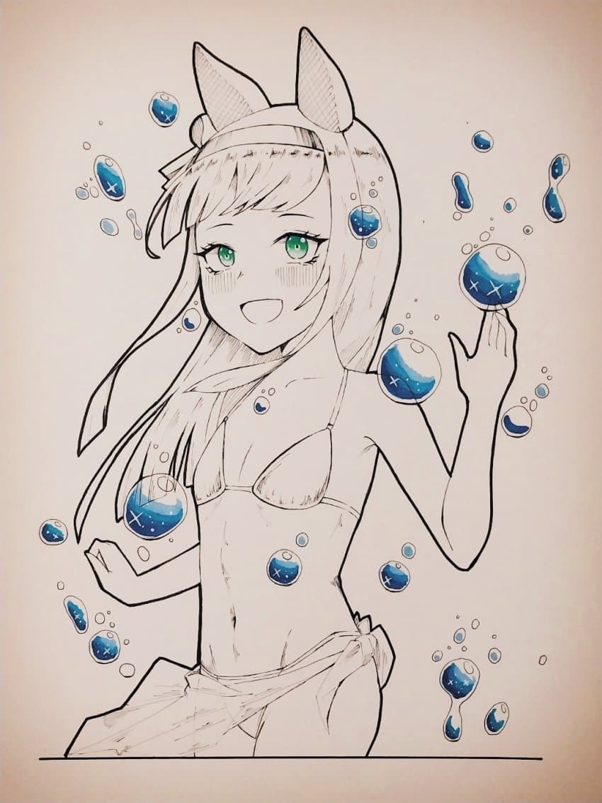 사일런스 스즈카 손그림