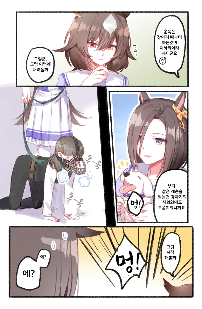 [るべ]강아지 훈육