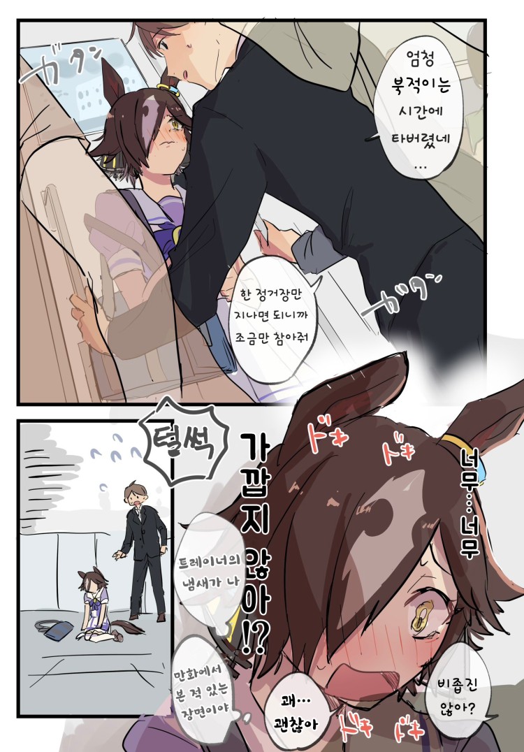 [ひよ] 만원 전철.
