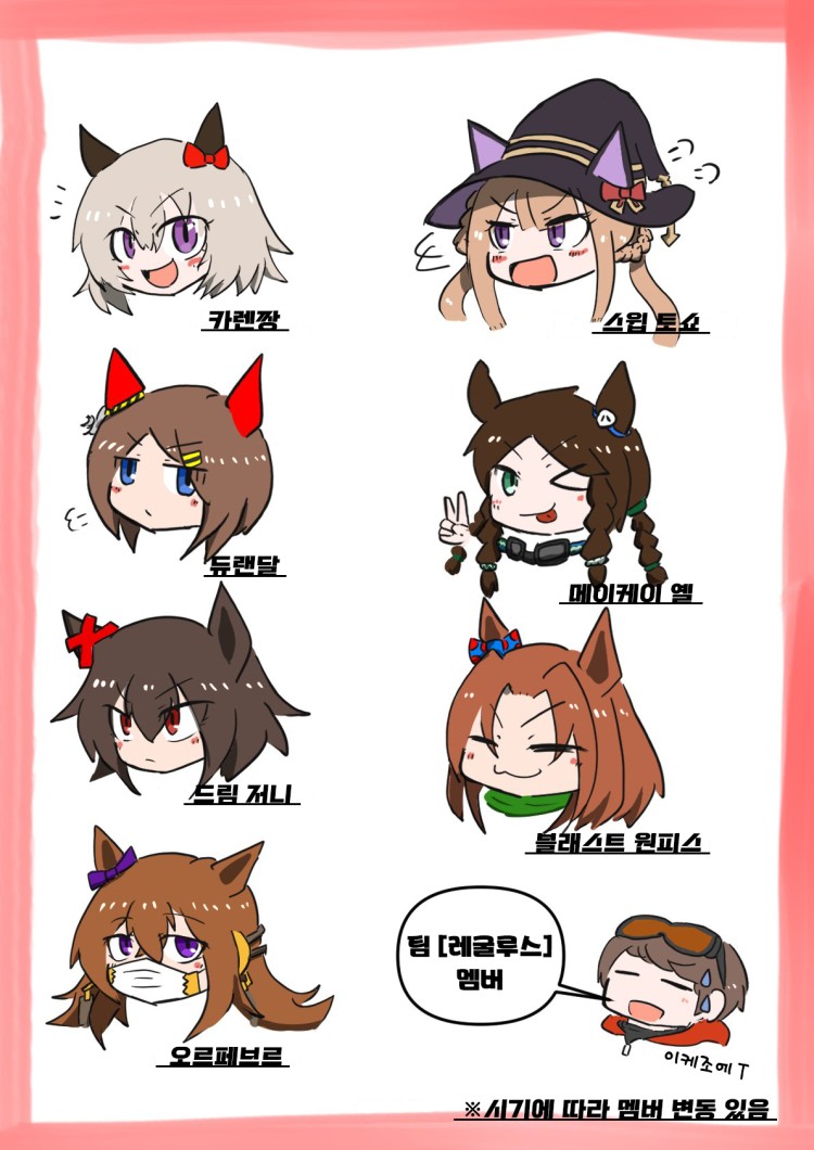 [ドリジャ描き] 이케조에 트레이너의 팀 레굴루스.