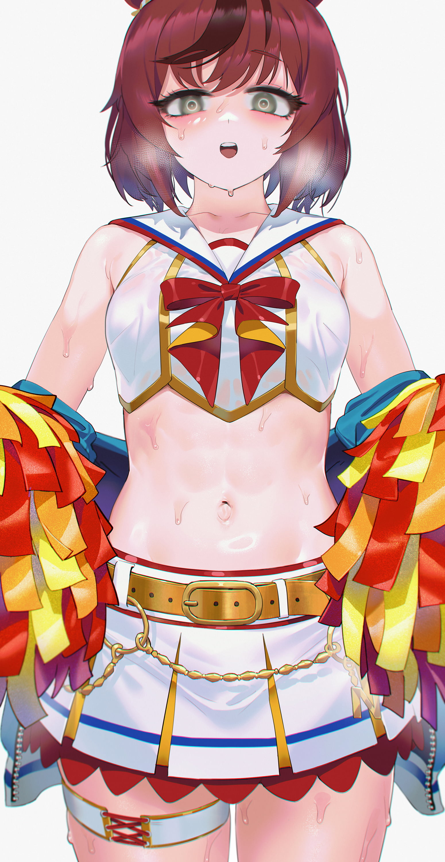 네이처 치어리더 복근 그림