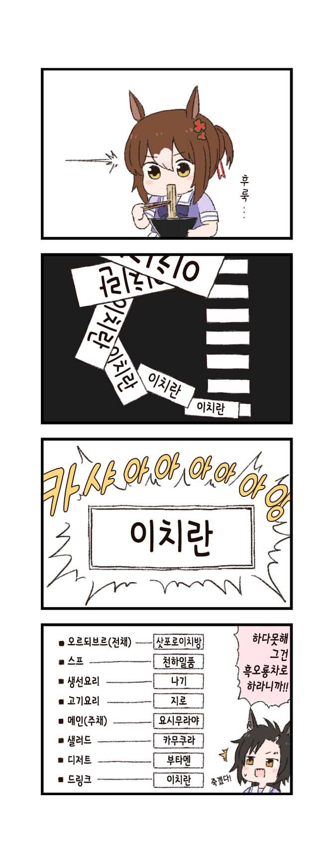 [バッタ] 말딸 두근두근 4컷만화 - 풀코스