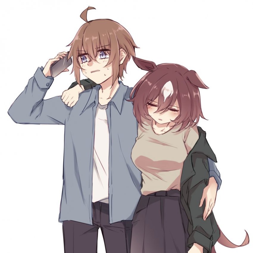[ゆぐれ] 술취한 시리우스의 뒤치다꺼리하다가 막차 놓친 트레이너.