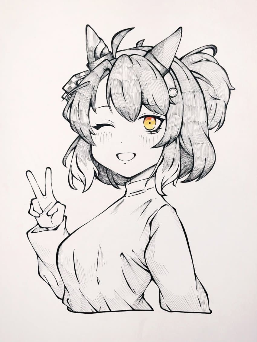 단츠 플레임 손그림