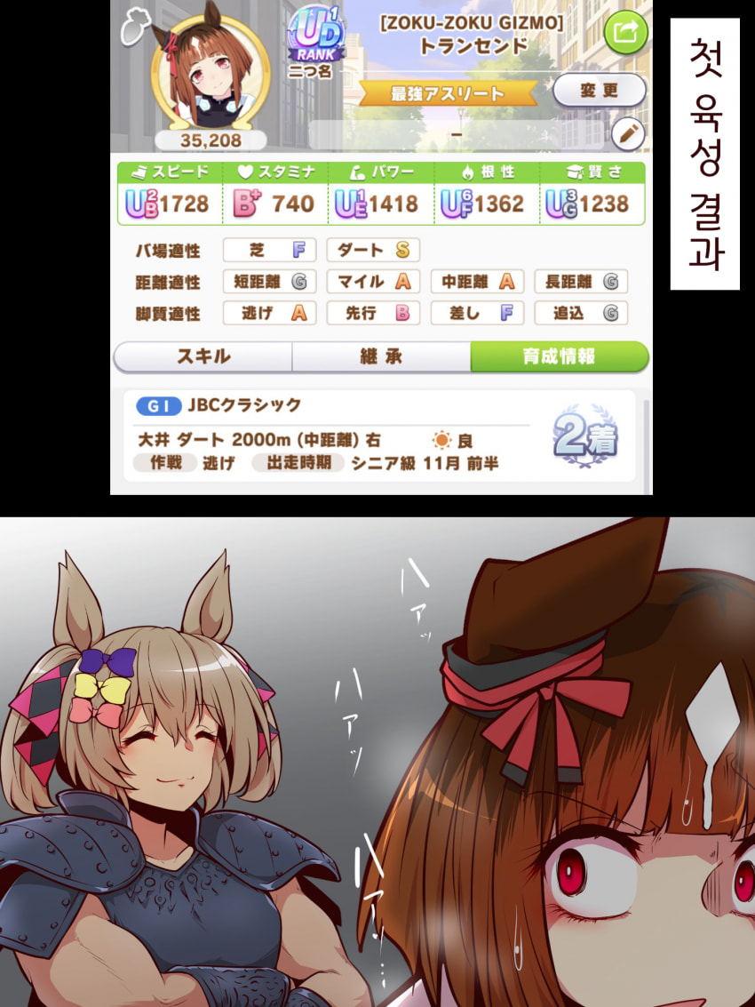 [よねだともミズ]트랜샌드 첫 육성 결과