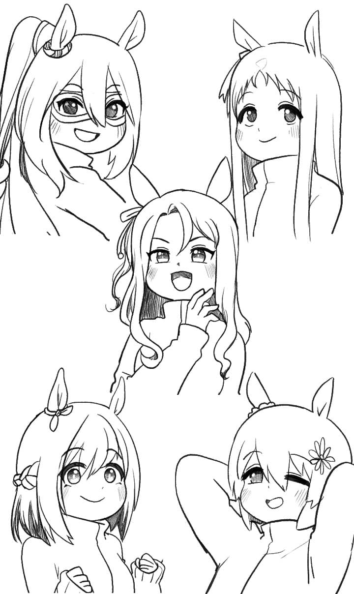 낙서 + 대강 그린 만화