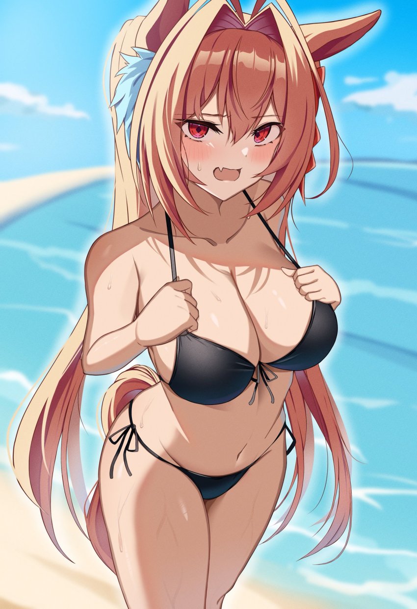 [ねをん] 다스카 : "오, 올해는 새로 산 수영복으로 입어봤는데..."
