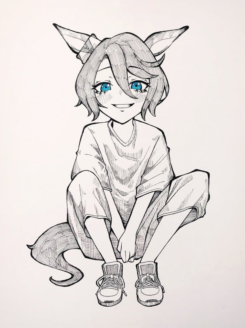 나리타 타이신 손그림
