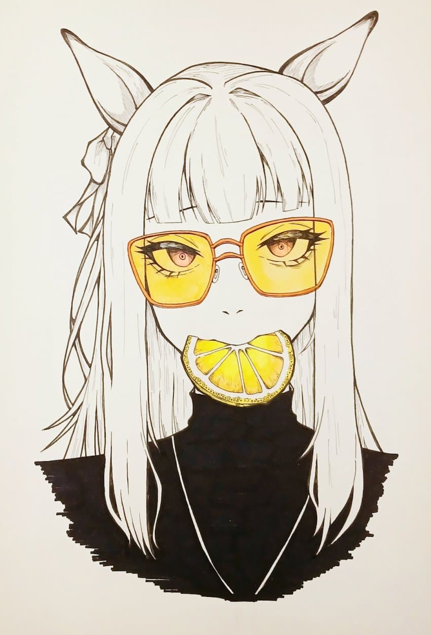 어제 골드쉽 그림 색 조금 넣어봄