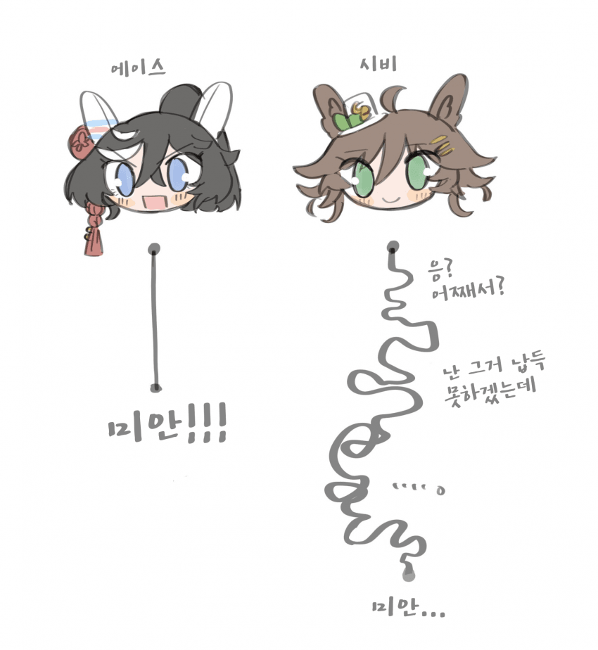 [くも]미안해로 이어지는 프로세스
