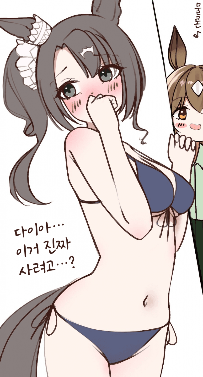 [ぽんたの毛玉]수영복을 입어본 크라운