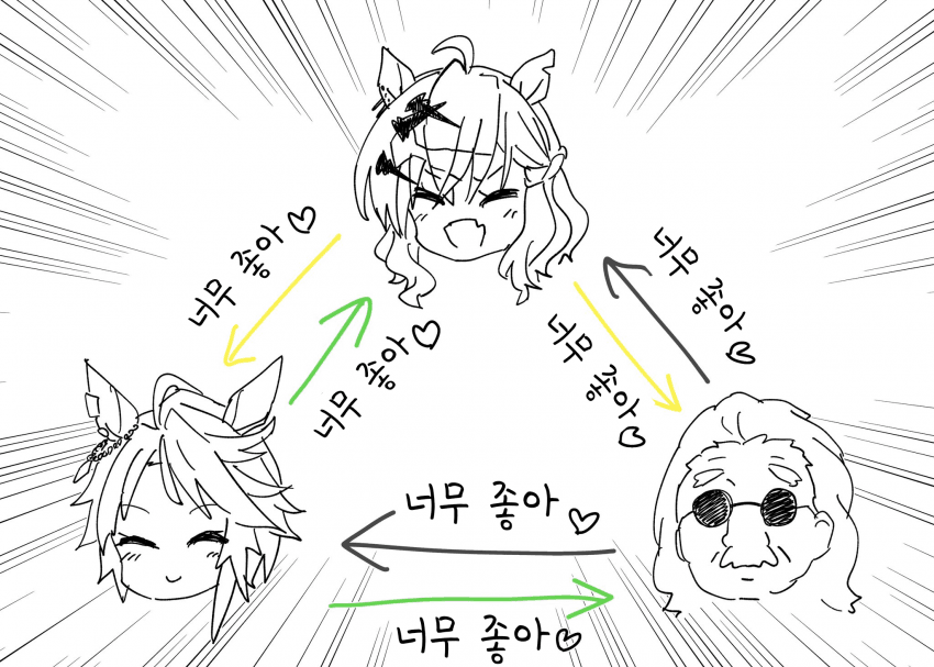 [りょちゃぷ]극장판 인물관계 스포