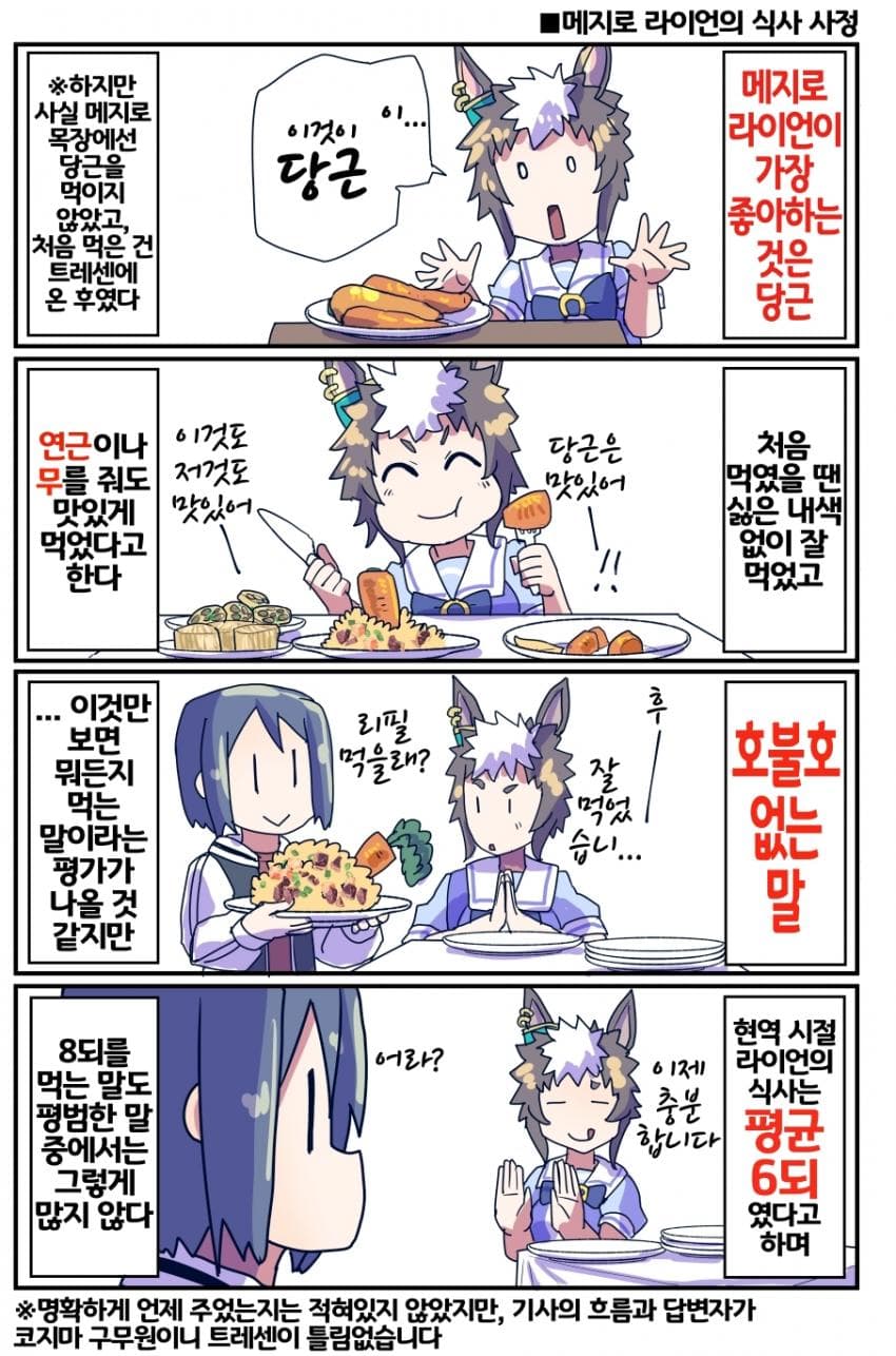 [坂崎ふれでぃ]메지로 라이언의 식사 사정