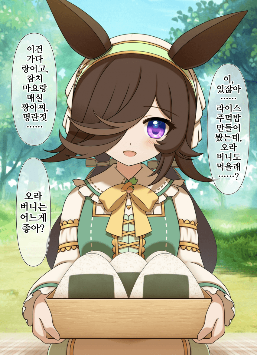 [ろっぱく]라이스의 주먹밥 선물