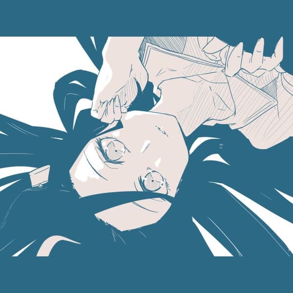 [괴문서/핫산] 자고 일어나보니 카페의 흑발 커튼에 둘러싸여 있었다.