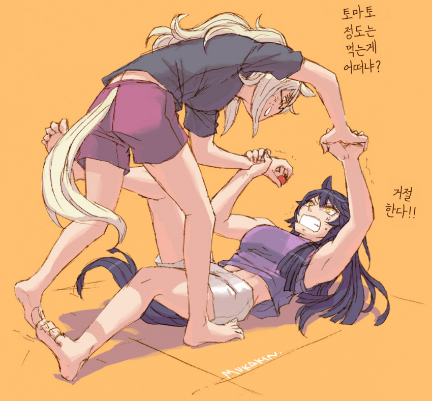 [むかきん]자매싸움