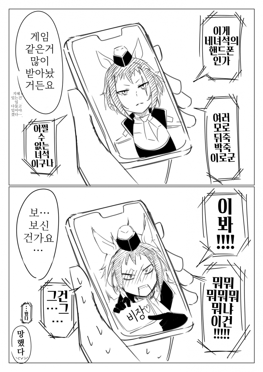 [毛玉]여신님한테 비밀폴더를 들켰다
