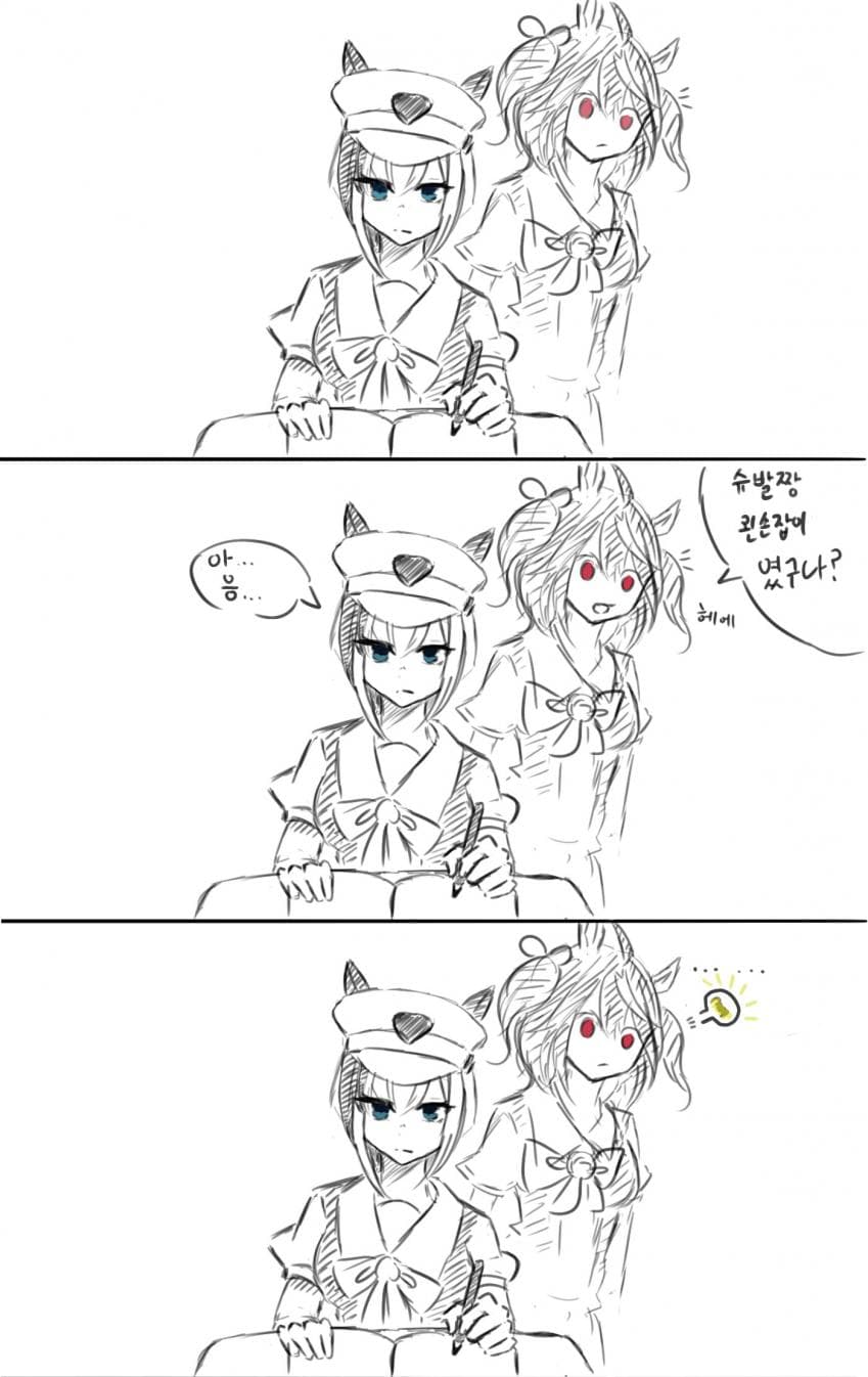 슈발이 왼손잡이라면