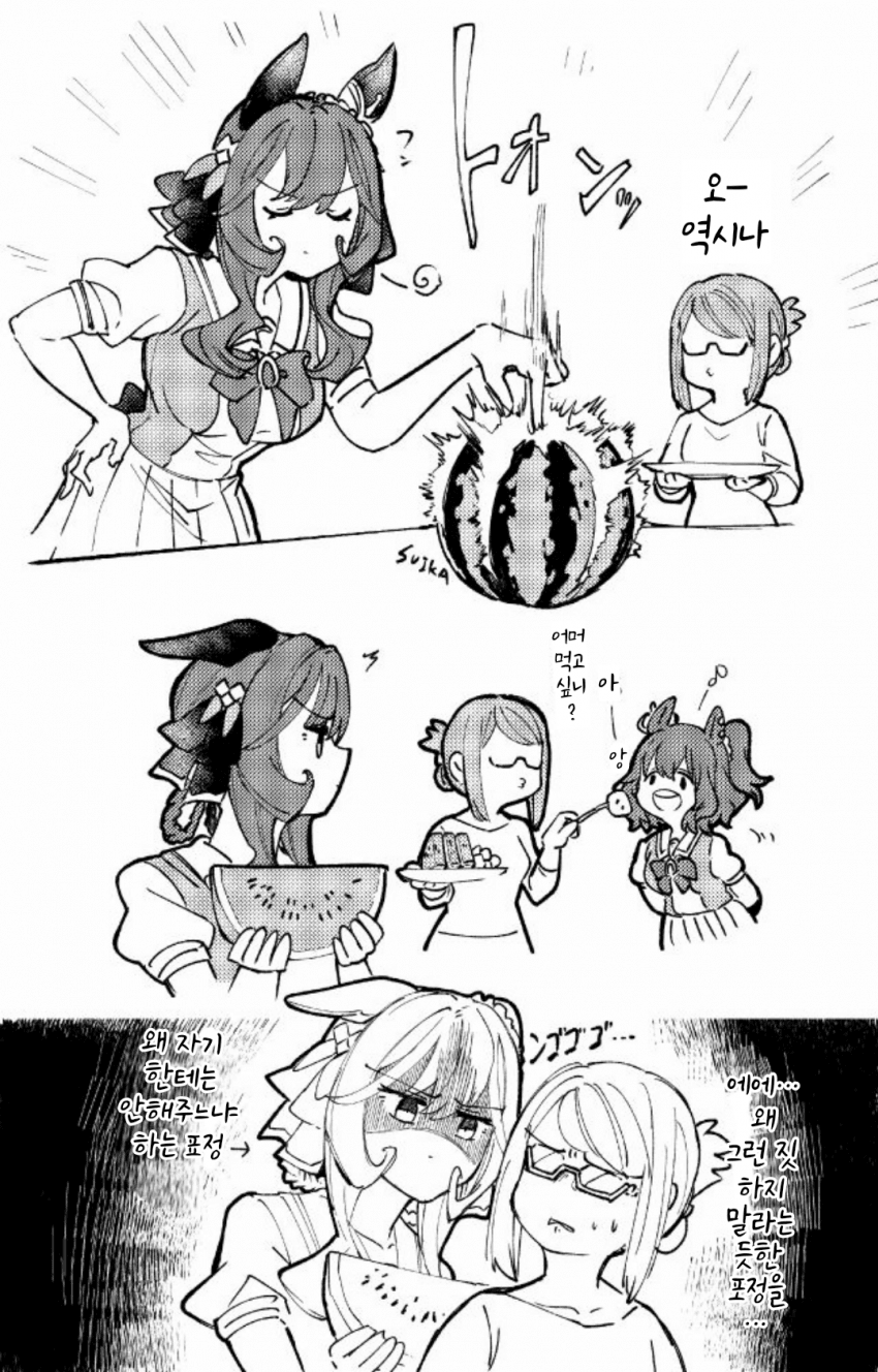 [ナト]돈나식 수박 자르기