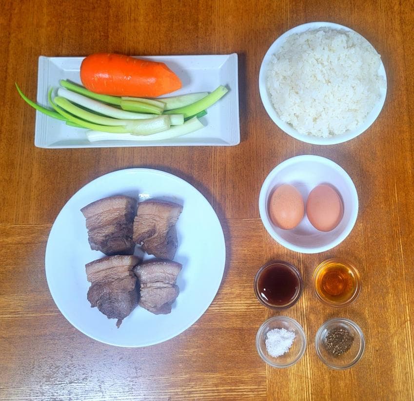 고치위크 차슈볶음밥 쪄왔다.