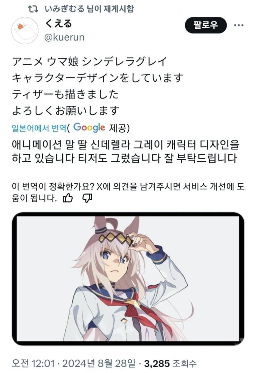 신데그레 애니 오구리 캐디