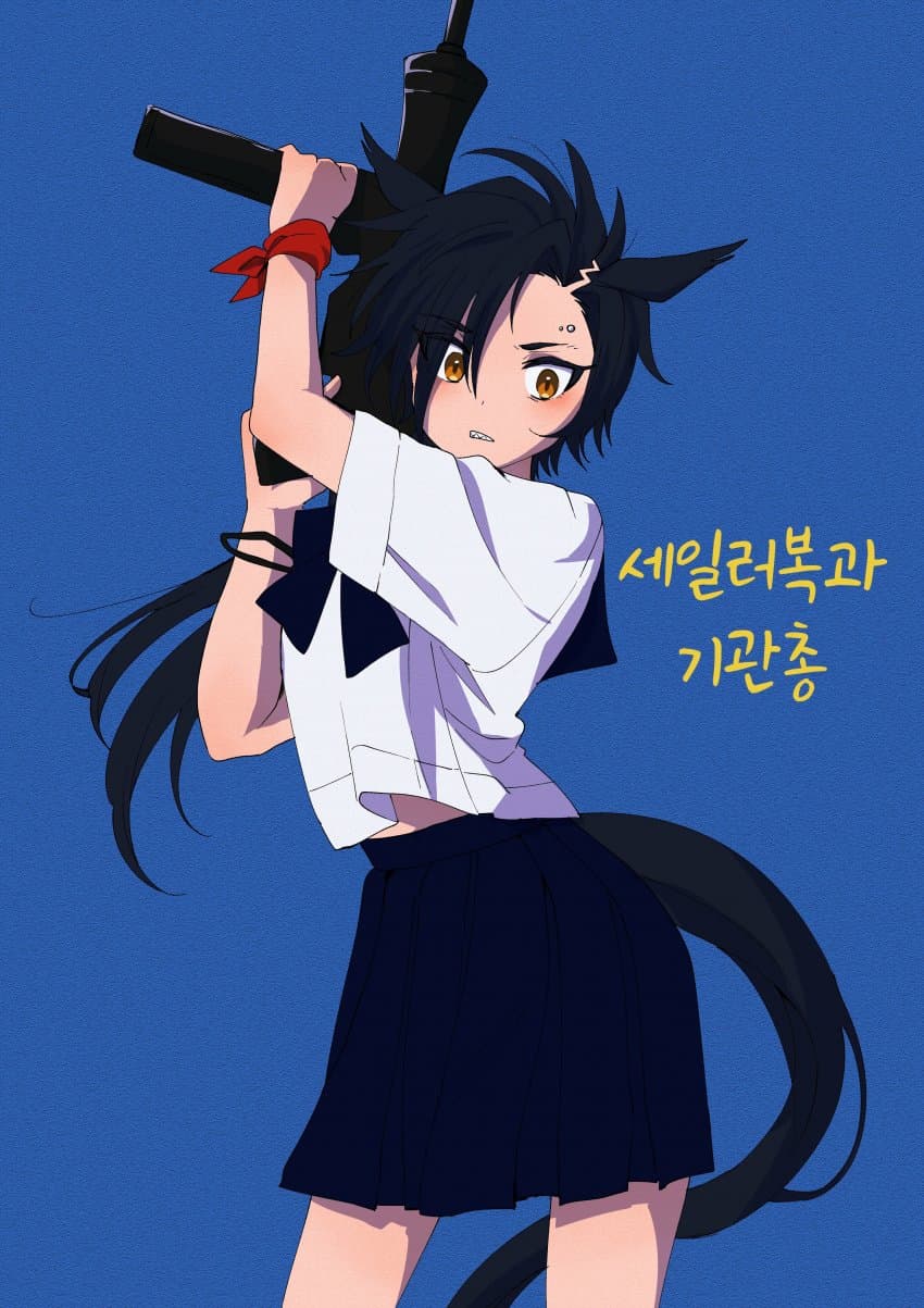 [さめ丼]세일러복과 기관총