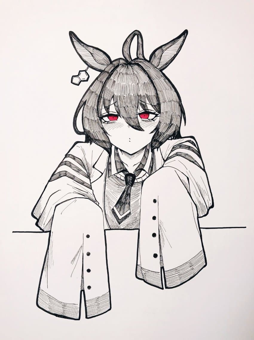 타키온 손그림 그렸음