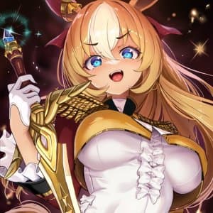 "듀랜달! 네 승부복 소품인 칼이 왔어!"