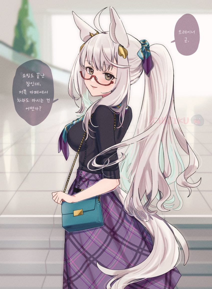 [いちじく] 포니테일 사복 하야히데 귀여워