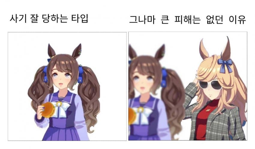 사기 잘 당하는 타입