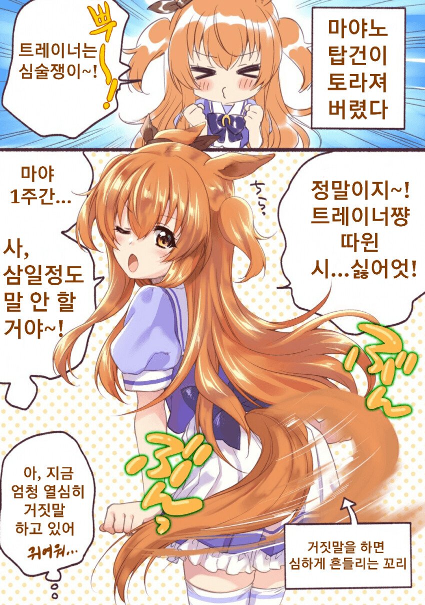 (괴문서/핫산) 트레이너 짱! 꼬리 허그하자!