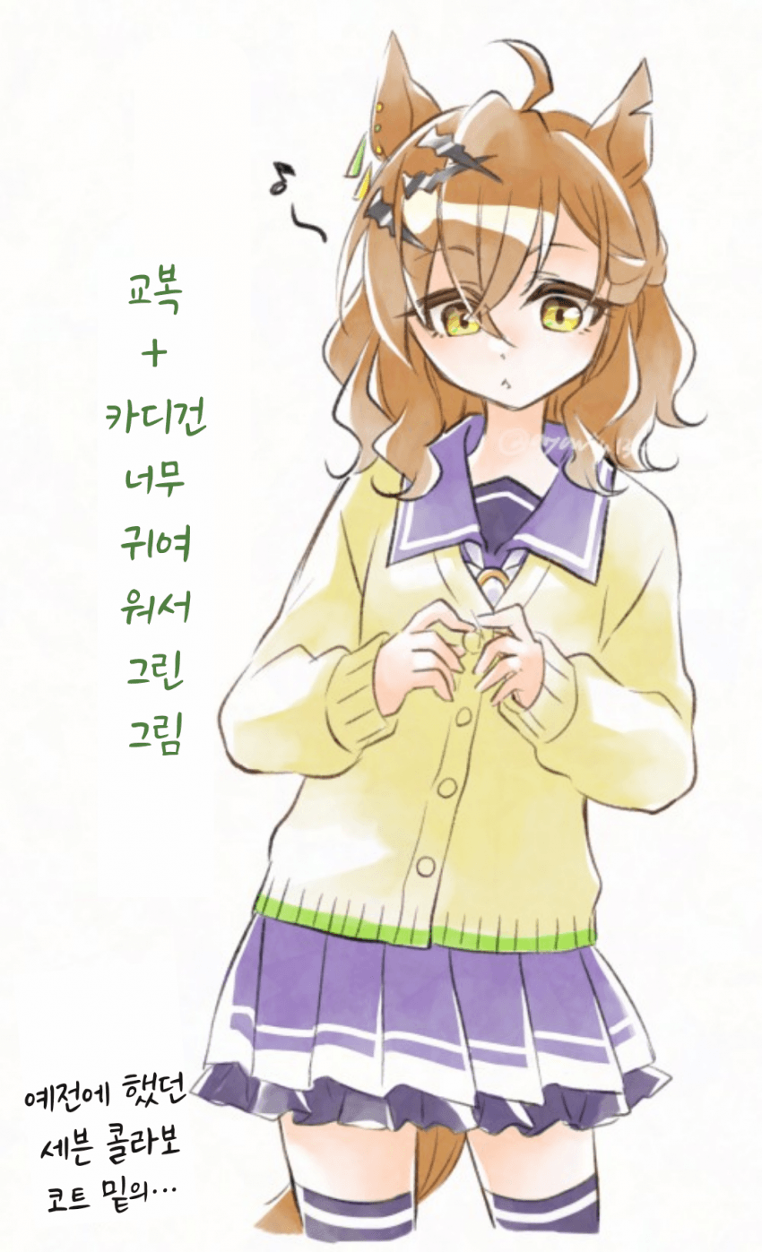 [ちぎょ]교복+카디건