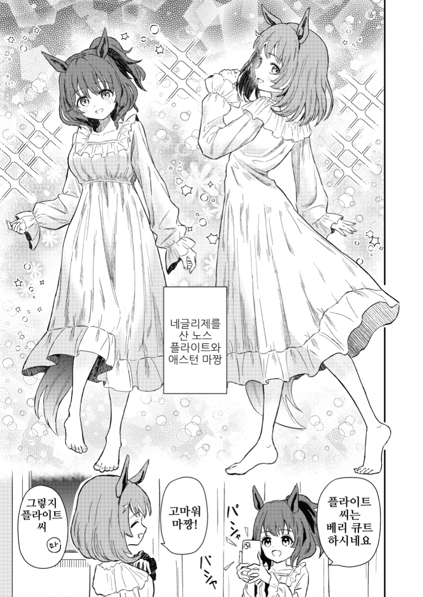 [しろいろえん]네글리제 플라이트와 마짱