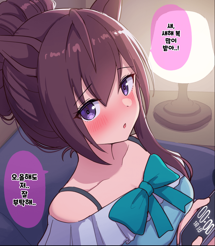 그림) 도베르랑 신년 카운트다운을 하고싶은 인생이었다