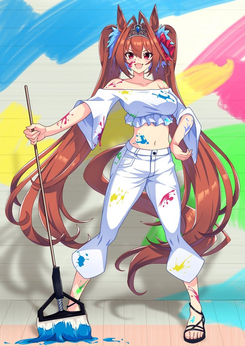 [黒川ひゅい.] 페인팅 다홍이