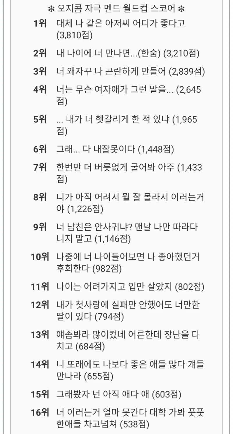 탑로드한테 해선 안되는 말만 하는 또레나