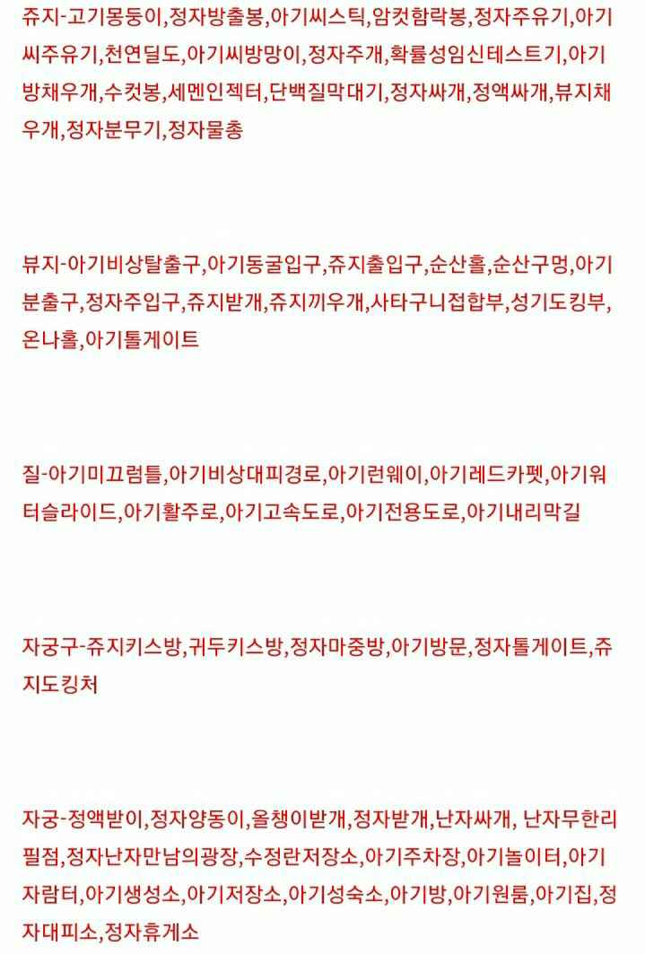 괴문서 필수 용어집