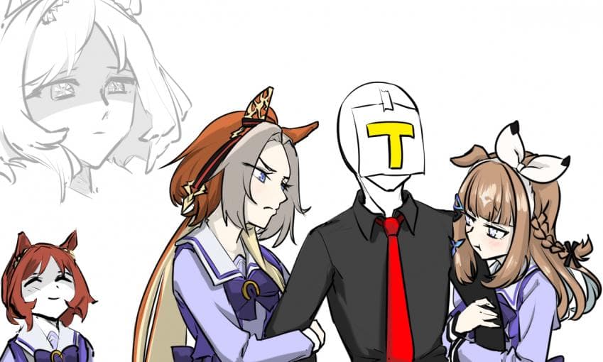 "이 자는 짐의 것이다." "제 트레이너 씨에요!"