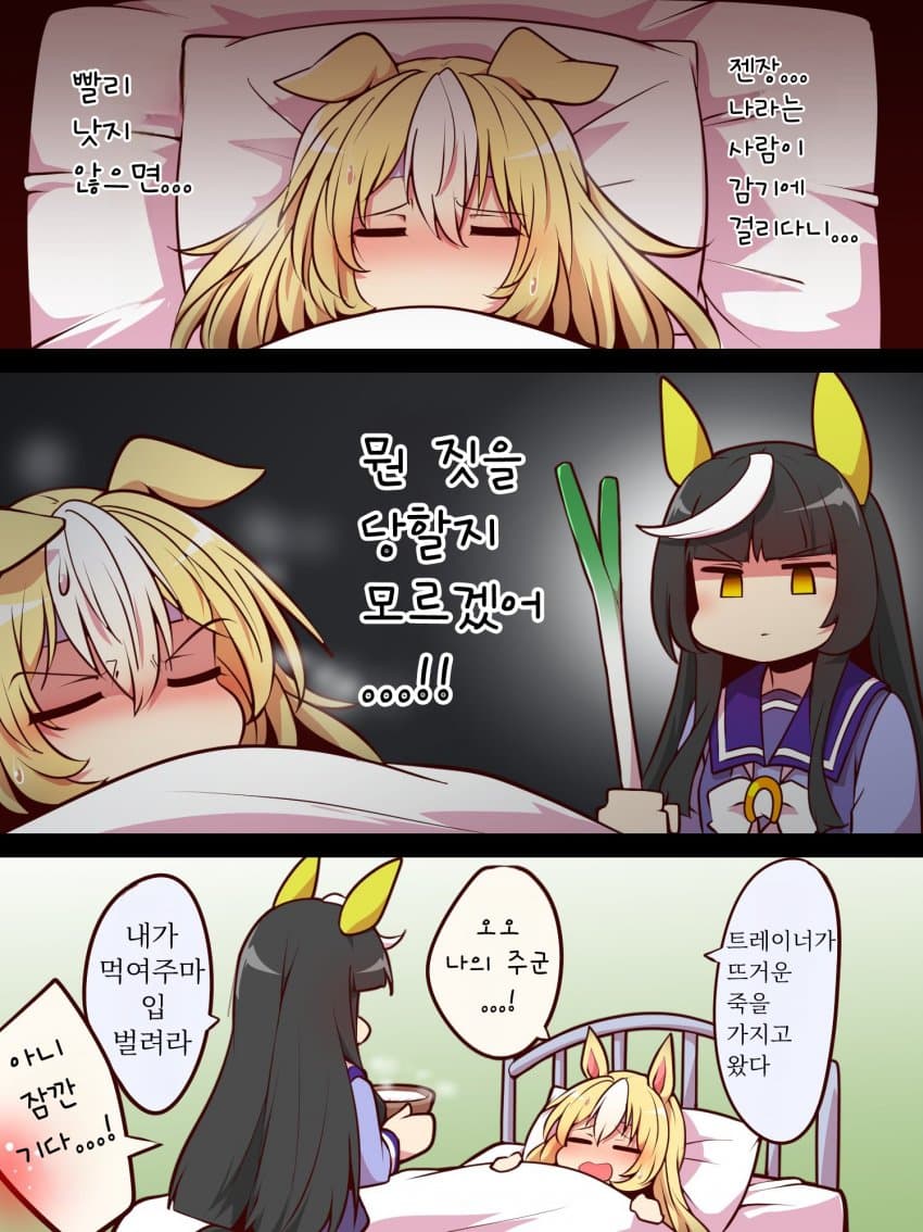 [よねだともミズ] 듀란달 감기 걸리다