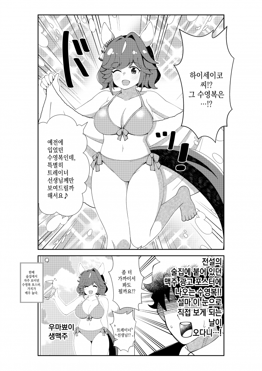 [荒森進(ラッコ)] 수영복 하이세이코