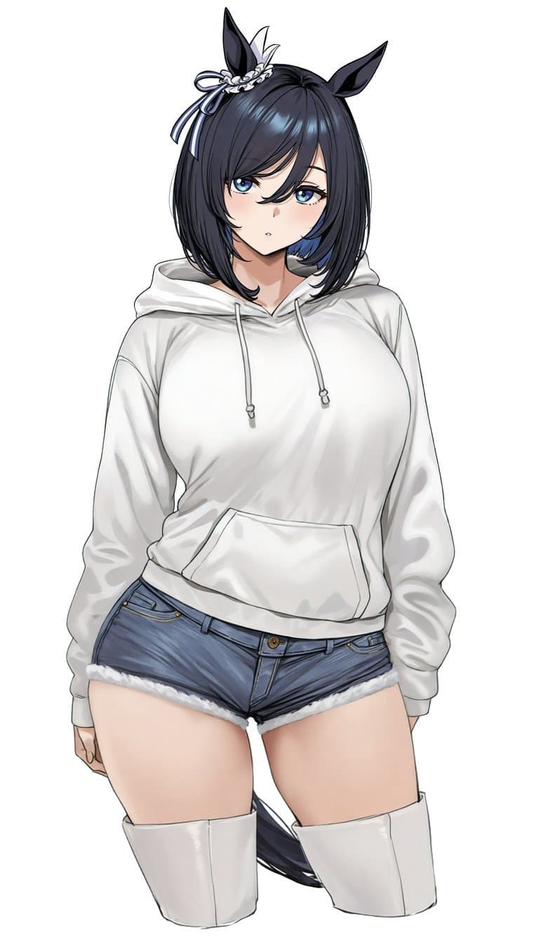 후드 핫팬츠룩 후랏슈